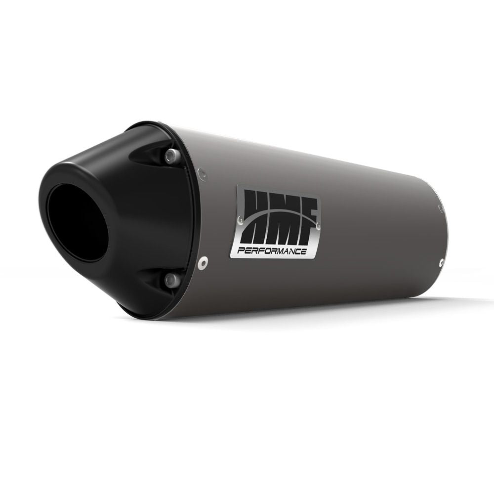 HMF Muffler Can-Am Spyder RS 13-14 Gun Metal Performance Slip On Exhaust Black Euro End Cap