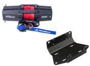 Viper V2 ATV Winch Kit 4500 lb Standard Spool With 40 Feet Black Synthetic Rope With Mount For Yamaha Grizzly 550/700 2009-2014