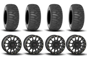 System 3 SB-5 Beadlock Matte Black 15" Wheels And SS360 Sand/Snow Tires [31x10-15]