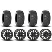 System 3 SB-5 Beadlock Matte Black 15" Wheels And SS360 Sand/Snow Tires [31x10-15]