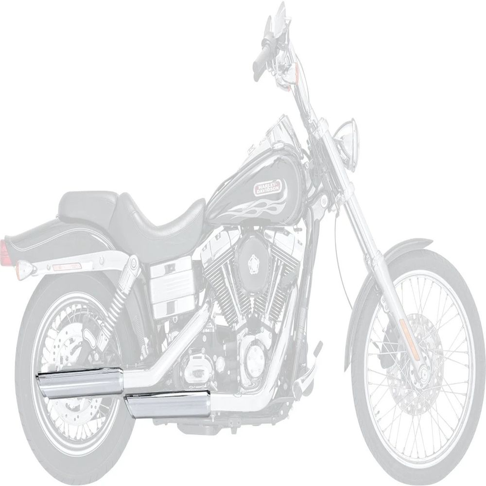 Vance & Hines Twin Slash 3in 1-1 Slip-On Exhaust Chrome 16337