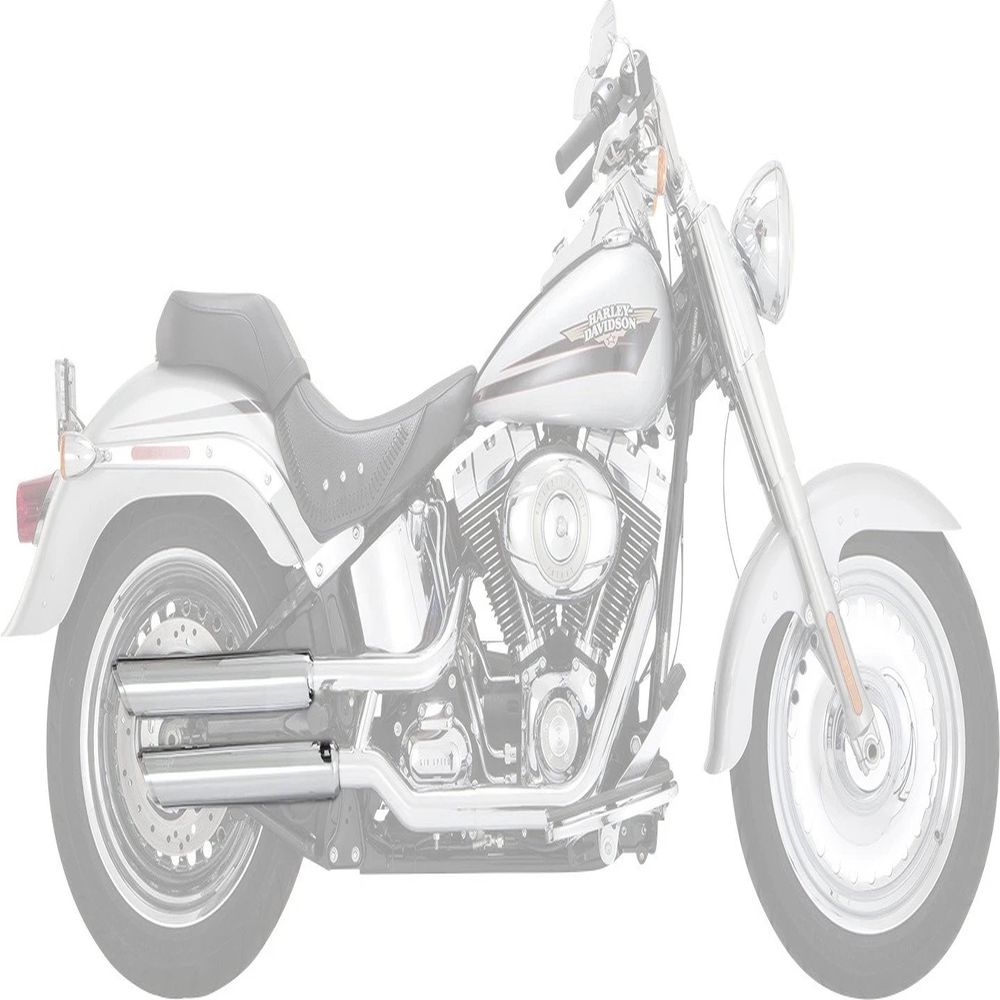 Vance & Hines Twin Slash 3in 2-2 Slip-On Exhaust Chrome 16343