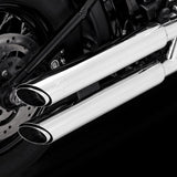 Vance & Hines Twin Slash 3in 2-2 Slip-On Exhaust Chrome 16376