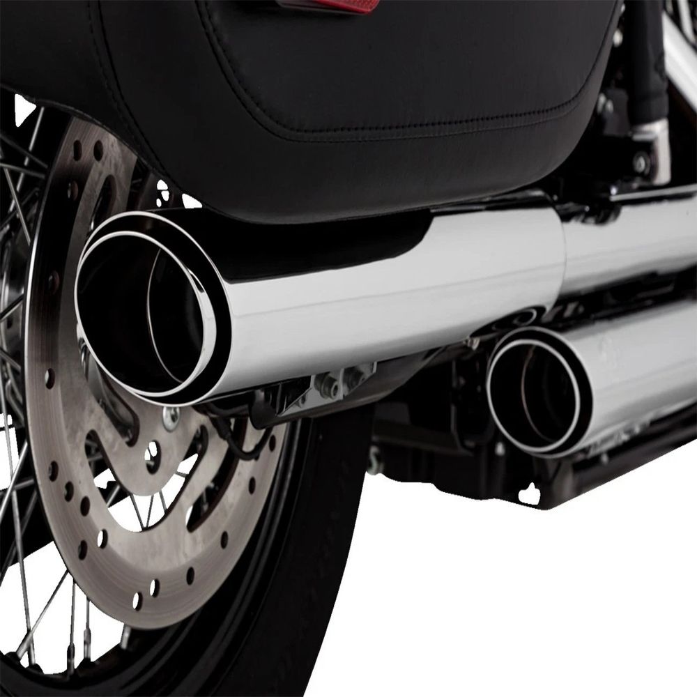 Vance & Hines Twin Slash 3in 2-2 Slip-On Exhaust Chrome 16379