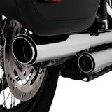 Vance & Hines Twin Slash 3in 2-2 Slip-On Exhaust Chrome 16379