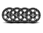 ITP Set of Four SS212 Alloy Wheels Matte Black 14x6 4/156 4+2