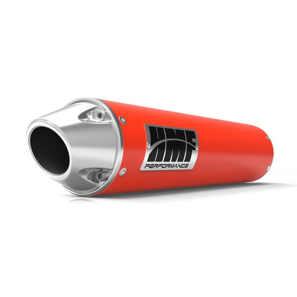 HMF Muffler Can-Am Maverick Turbo 15-17 Can-Am Red Performance Big Core Slip On Exhaust Euro End Cap