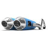 HMF Muffler Can-Am Maverick Turbo 15-17 Octane Blue Performance Dual 3/4 Exhaust Euro End Cap