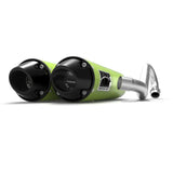 HMF Muffler Can-Am Maverick Turbo 15-17 Venom Green Performance Dual Full System Exhaust Black Euro End Cap