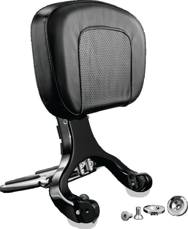 Kuryakyn Black & Chrome Multi-Purpose Backrest 1661