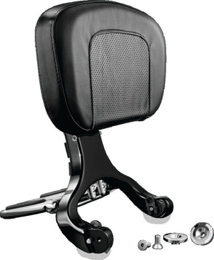 Kuryakyn Black & Chrome Multi-Purpose Backrest 1661