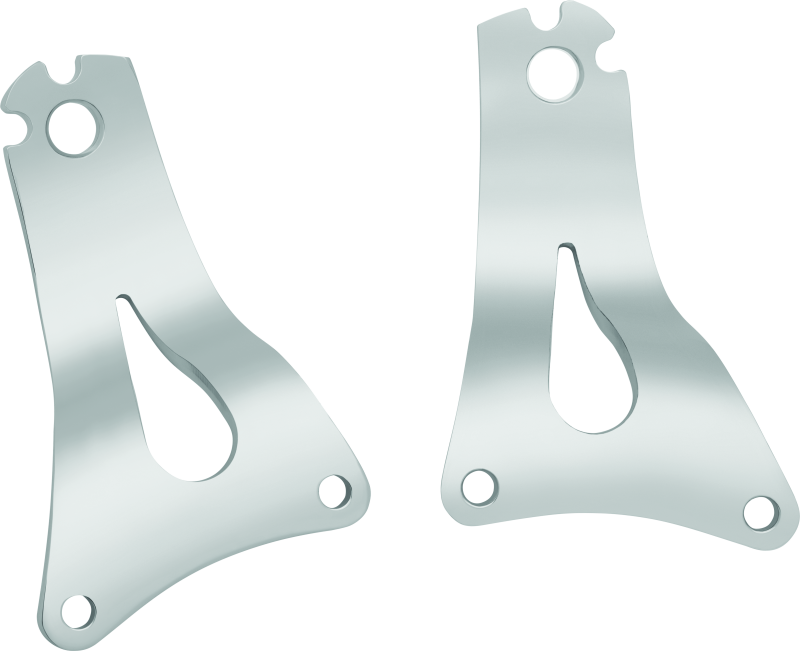 Kuryakyn Chrome Fixed Mounts Multi-Purpose Driver & Passenger Backrest 1662
