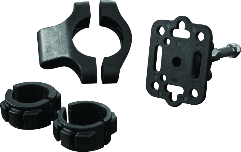 Kuryakyn Black Handlebar Accessory Mount Standard 7/8 to 1-1/4in Bar 1671