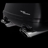 Vance & Hines Twin Slash 4in Round 2-2 Slip-On Exhaust Chrome For 2015-2016 Harley-Davidson Freewheeler FLRT