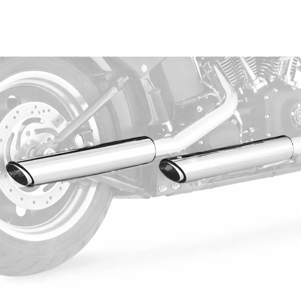 Vance & Hines Twin Slash 3in 2-2 Slip-On Exhaust Chrome 16834