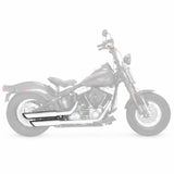 Vance & Hines Twin Slash 3in 2-2 Slip-On Exhaust Chrome 16842