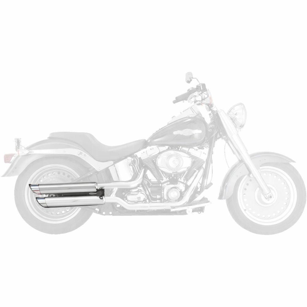 Vance & Hines Twin Slash 3in 2-2 Slip-On Exhaust Chrome 16844