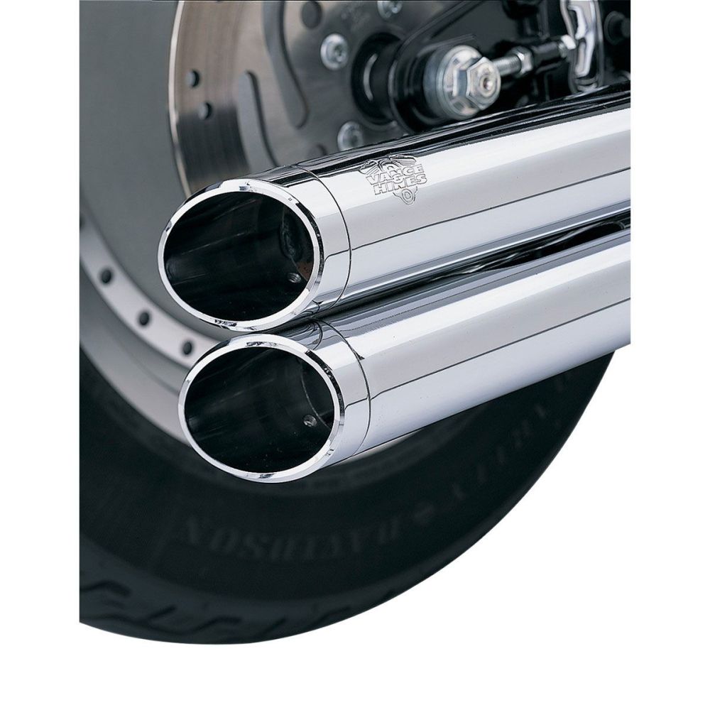 Vance & Hines End Cap Kit Slash-Cut for Big Shots Staggered Chrome 16917