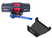 Viper V2 UTV Winch Kit 3500 lb Standard Spool With 40 Feet Black Synthetic Rope With Mount For Yamaha Wolverine R-Spec/Viking 700 2014-2019