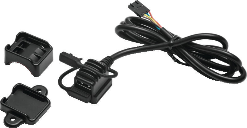 Kuryakyn Satin Black USB Power Port Universal Charger 1703
