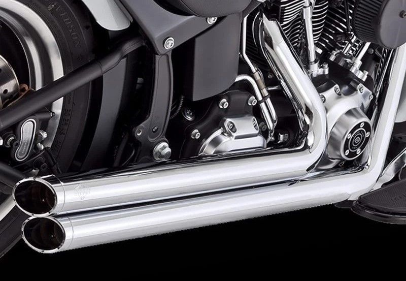 Vance & Hines Big Shots Staggered 2-2 Full Exhaust System Chrome 17339