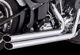 Vance & Hines Big Shots Staggered 2-2 Full Exhaust System Chrome 17339