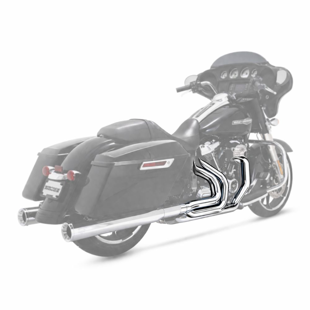 Vance & Hines Dresser Duals Exhaust Headers Chrome 17351