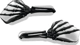 Kuryakyn Black/Chrome Skeleton Hand Mirrors 1764