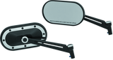 Kuryakyn Black & Chrome Heavy Industry Mirrors Satin 1766