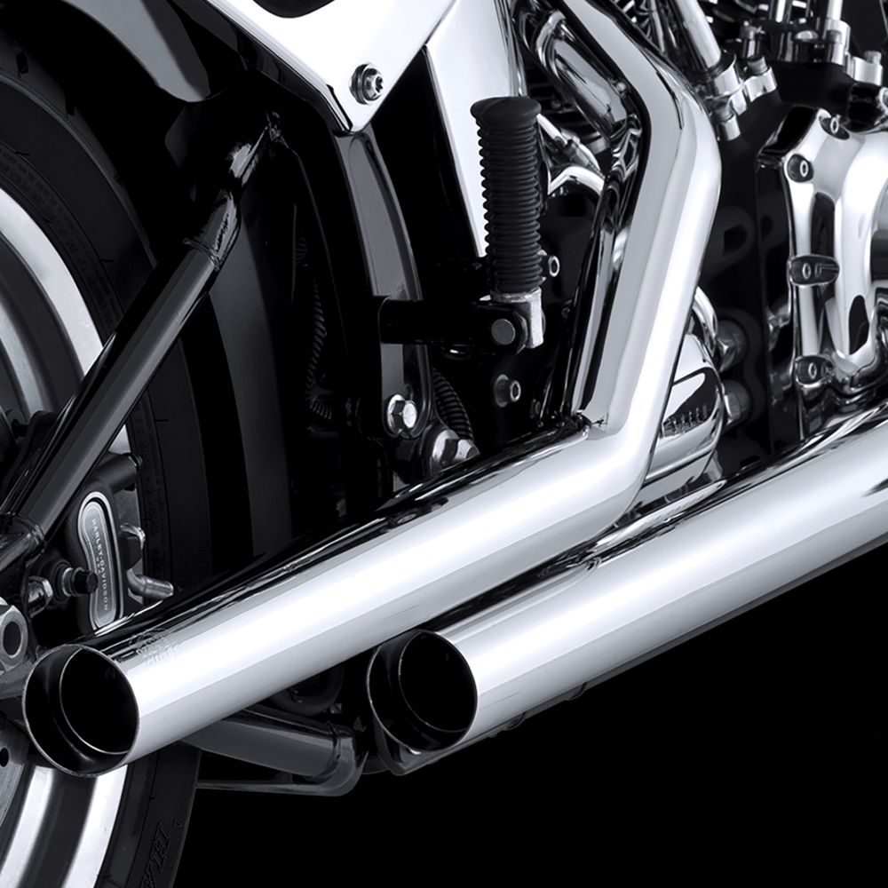 Vance & Hines Straightshots Staggered 2-2 Full Exhaust System Chrome 17817