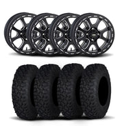 ITP Tsunami 15" Matte Black Wheels And Coyote Tires [32x10R-15]