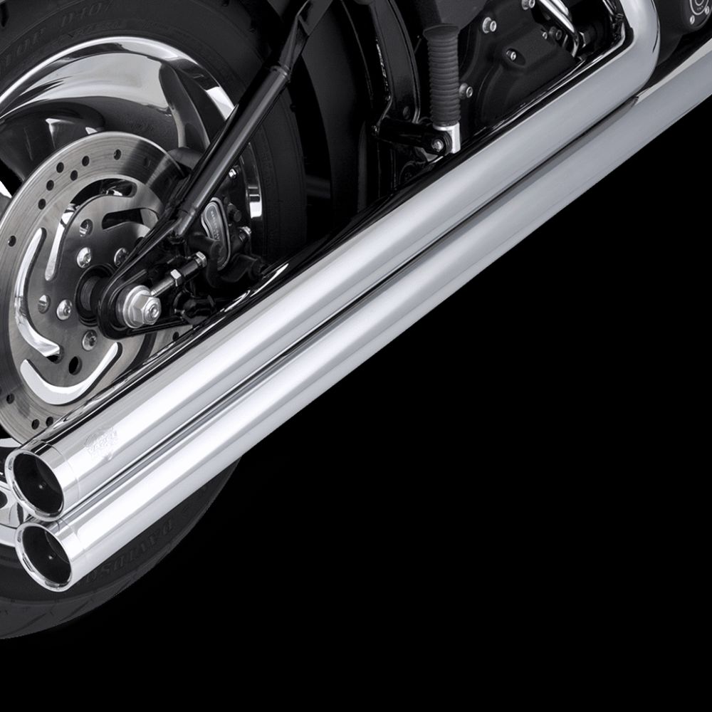 Vance & Hines Big Shots Long 2-2 Full Exhaust System Chrome 17923