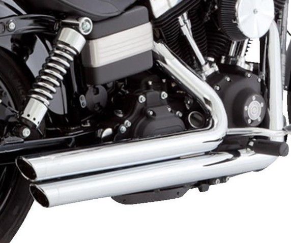 Vance & Hines Big Shots Staggered 2-2 Full Exhaust System Chrome 17958