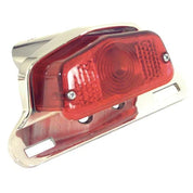 Emgo - 62-21510 - Lucas Style Taillight with Chrome Bracket, Clear Lens