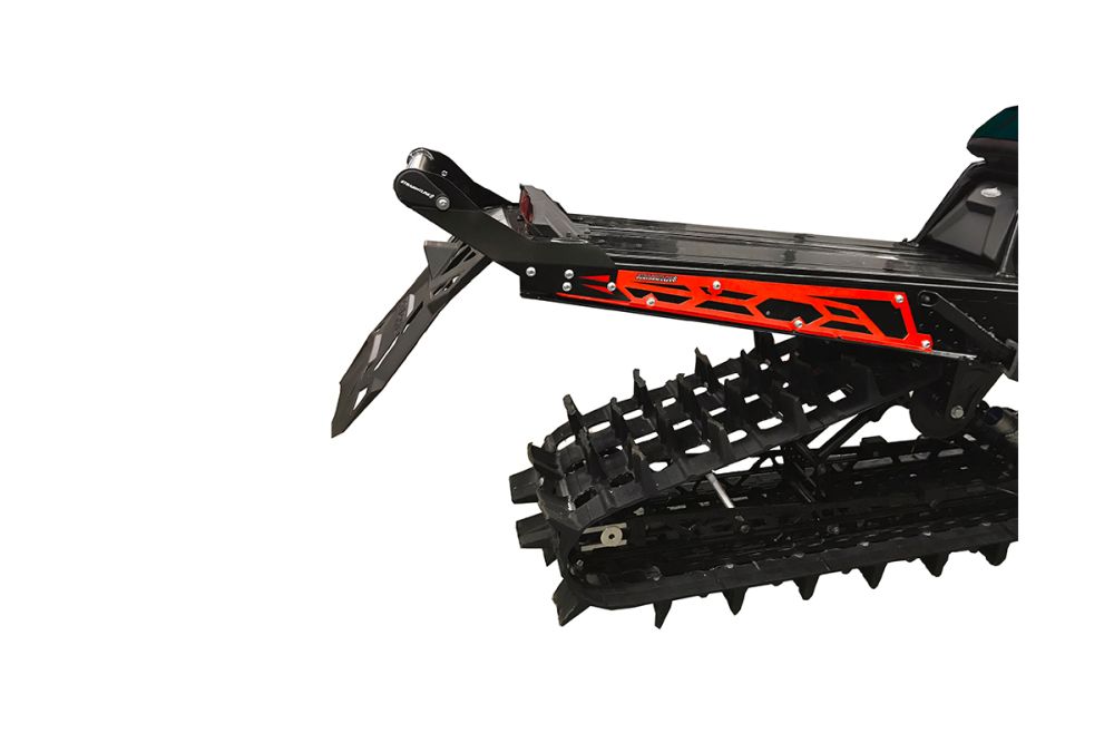 Straightline Hide 'N' Go Rear Bumper 163" Track - Red Black Rear Bumper