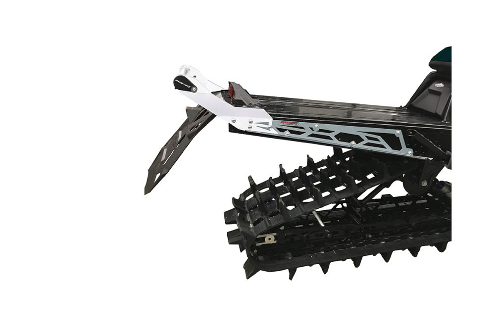 Parachoques trasero Straightline Hide 'N' Go de 155" de ancho - Parachoques trasero blanco plateado