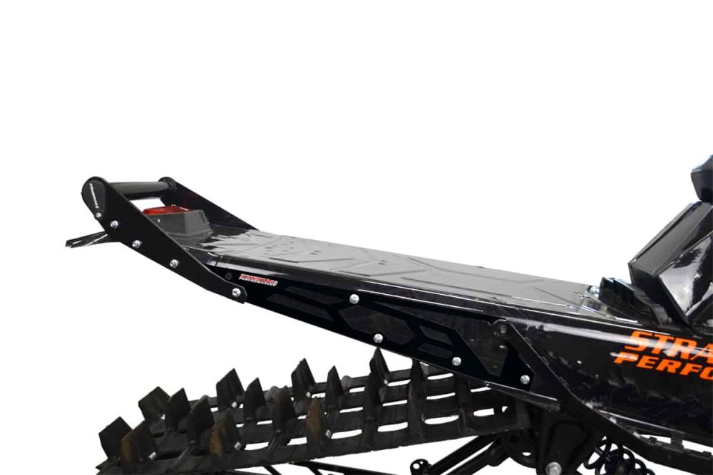 Straightline Hide 'N' Go Rear Bumper 163-165" SLASH Tunnel - Black Handle, Black Plates Bumper with built in storage