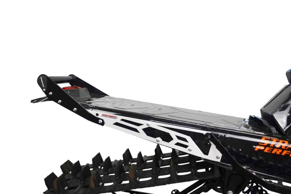Straightline Hide 'N' Go Rear Bumper 155" SLASH Tunnel - White Handle, Orange Plates Bumper with built in storage