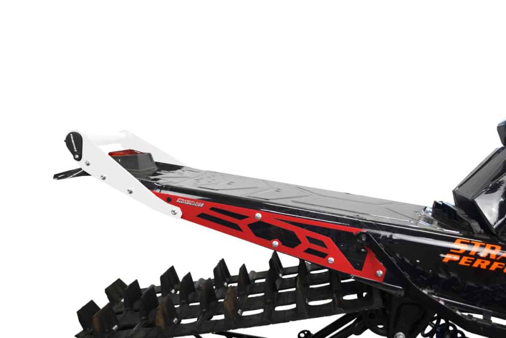 Straightline Hide 'N' Go Rear Bumper 146" SLASH Tunnel - White Handle, Black Plates Bumper with built in storage