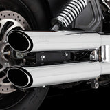 Vance & Hines Twin Slash 3in 2-2 Slip-On Exhaust Chrome 18323