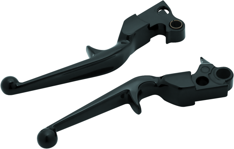 Kuryakyn Gloss Black Trigger Lever Set Cable 1845