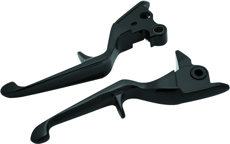 Kuryakyn Gloss Black Trigger Lever Set Cable 1846