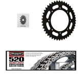 520H Heavy-Duty Chain, Front & Rear Steel Sprocket Kit KAWASAKI KLR 650 90-16