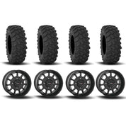 System 3 ST-5 Aluminum Matte Black 15" Wheels And XTR370 Tires [37x10R-15]