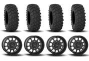 System 3 ST-5 Aluminum Matte Black 15" Wheels And XTR370 Tires [33x10-15]
