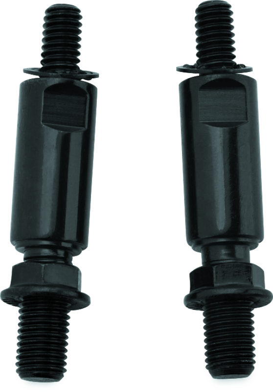 Kuryakyn Gloss Black Raised Mirror Mount Adapters 1892