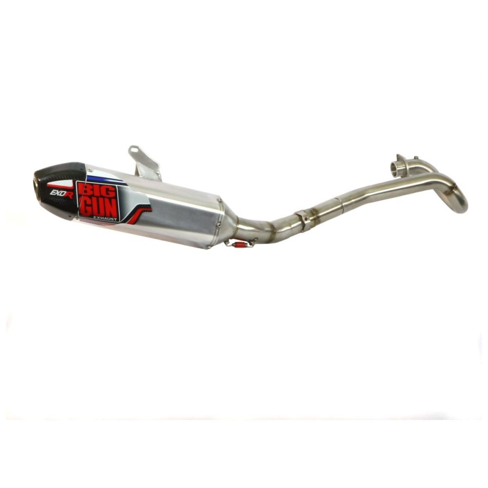 Big Gun EXO R Full Exhaust System Brushed With Carbon Fiber Tip 19-32413