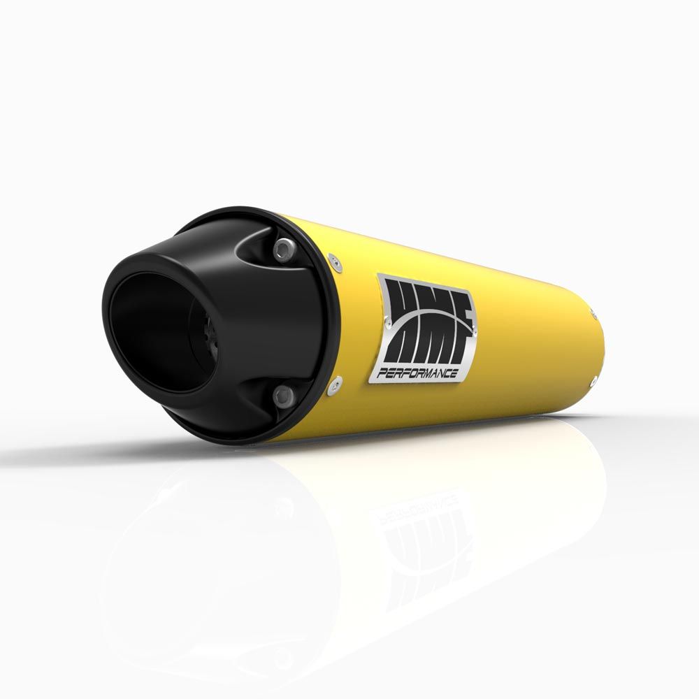 HMF Muffler Honda TRX 400EX 99-14 Yellow Performance Slip On Exhaust Black Euro End Cap