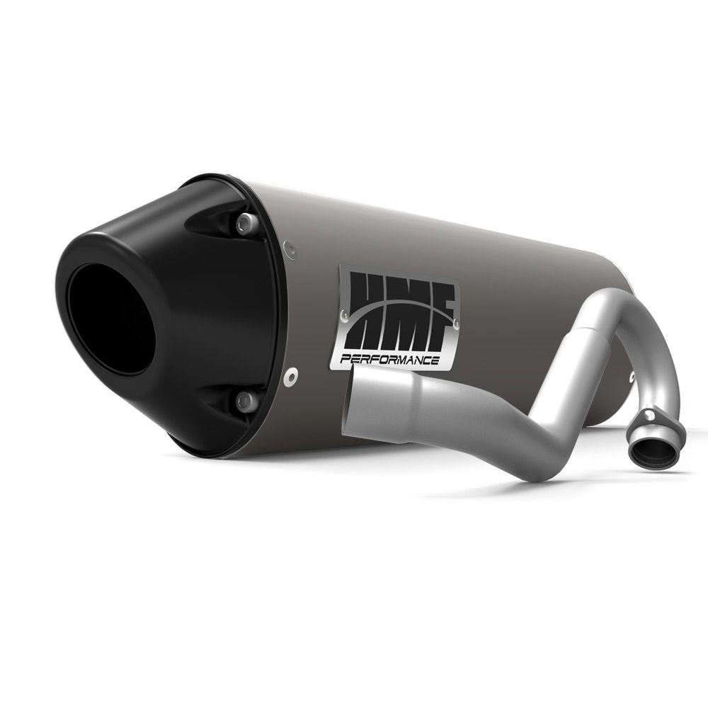 HMF Muffler Honda TRX 450R 04-05 Gun Metal Performance MX Full System Exhaust Black Euro End Cap Side Mount