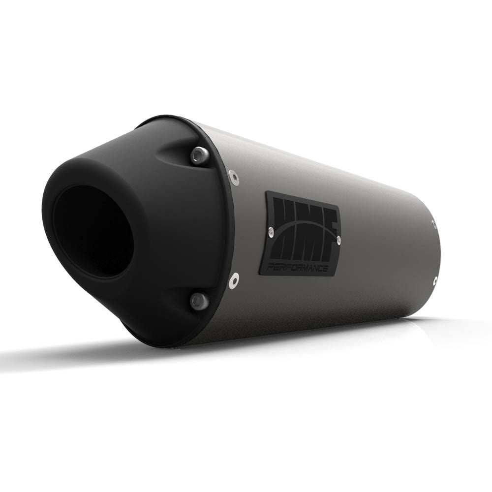 HMF Muffler Honda TRX 450R 06-14 Gun Metal Performance Slip On Exhaust Blackout Euro End Cap Side Mount